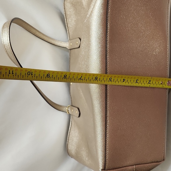 Coach City Tote Bag In Shimmery Rose Gold - Picture 13 of 13